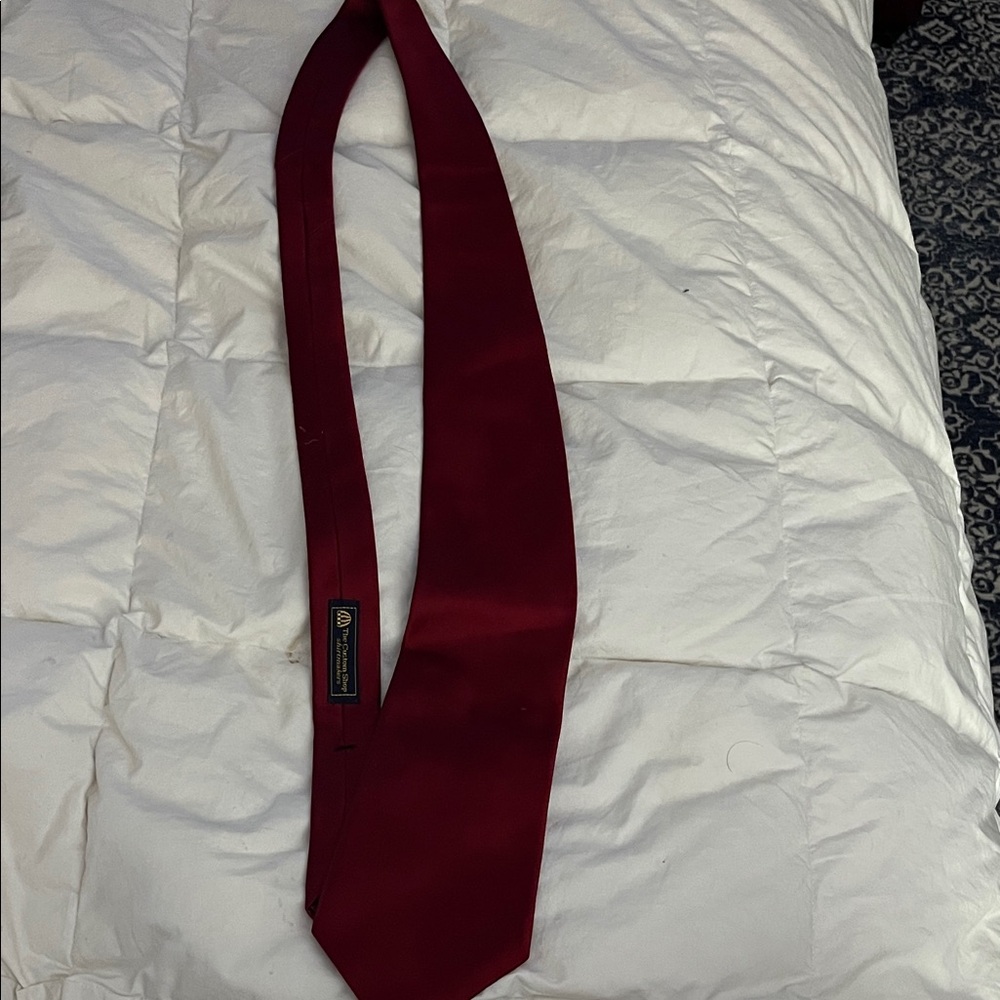 Elegant Red Silk Tie
